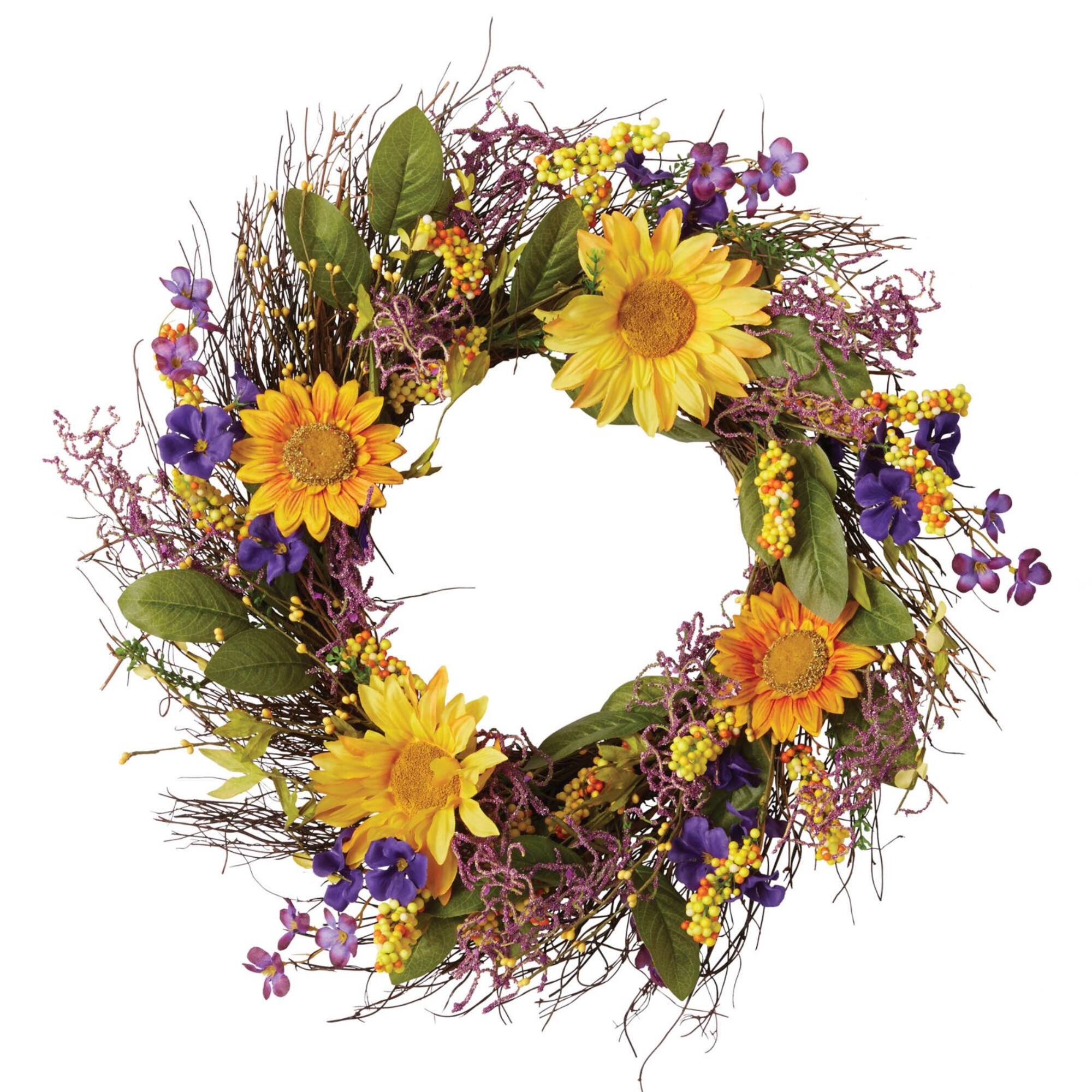 DII® 22" Sunflower Wreath